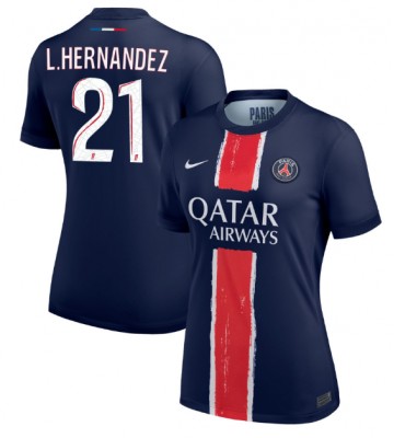 Paris Saint-Germain Lucas Hernandez #21 Primera Equipación Mujer 2024-25 Manga Corta